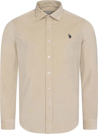 U.S.Polo Association heren corduroy overhemd van katoen met stretch