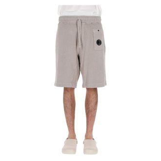 C.P. Company C.P. Company - Bermudas de felpa Malfil&egrave; con lente C.p. Company - Shorts - Hombre - Gris - S