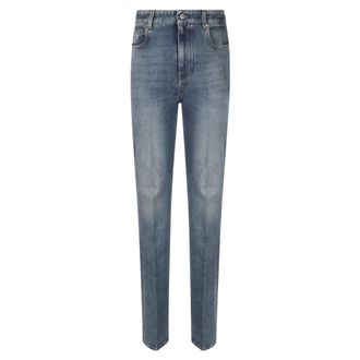 Balenciaga Slim-fit Jeans, female, Blue, Size: W29 High Waist Slim Jeans