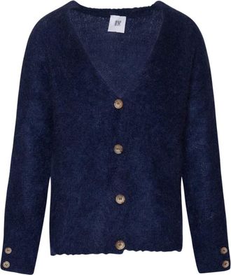 Tiffany & Co. Truien & Vesten, Dames, Blauw, M, Navy Gebreide Vest