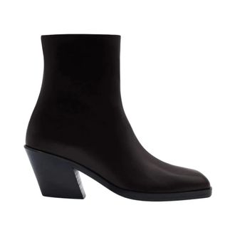 Gia Borghini Schoenen, Dames, Bruin, 40 EU, Leer, Taylor 65mm Hak Enkellaars