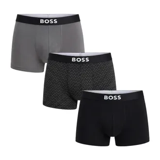 HUGO BOSS Ondergoed, Heren, Veelkleurig, M, Katoen, 3-Pack Trunk Boxers