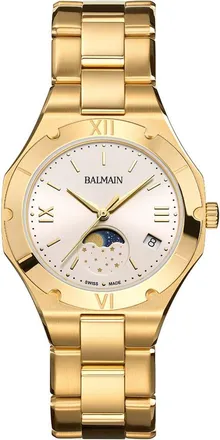 Balmain Be Balmain Moonphase Bracelet Watch, 33mm in Yellow Gold at Nordstrom