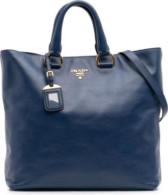 Prada Pre-owned Prada Soft Calf Open Convertible Tote Ladies L4ZU2BJZROZ0C3D5
