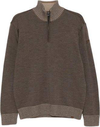 Paul & Shark Maglione con mezza zip - Marrone