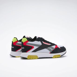 Reebok Classic Sneaker REEBOK CLASSIC REEBOK GLIDE DMX, Damen, Gr. 38,5, weiss (wei&szlig;, schwarz, energy rot), Synthetik, Textil, Schuhe Sneaker
