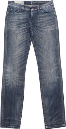 7 For All Mankind Super Skinny Gwenevere Broek - Dames - Slim Fit Jeans - Blauw - W26 - Jeans