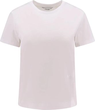 Max Mara Wit T-shirt met Korte Mouwen - Dames - T-shirts - Wit - XS - Katoen - Tops