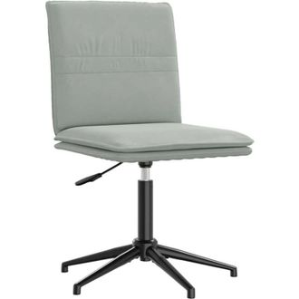 vidaXL Silla De Comedor Terciopelo Gris Claro Vidaxl