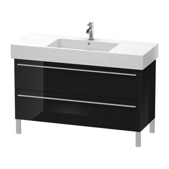 Duravit Duravit X-large Mueble De Pared 6545, 2 Extra&iacute;bles, 1200mm Para Vero 032912 (sin Lijar), Color (frente/cuerpo): Laca Negra De Alto Brillo - Xl65450404