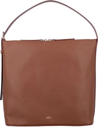 A.P.C. A.p.c., Tassen, Dames, Bruin, ONE Size, Noisette Handtas Vera