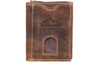 Alpenleder Geldb&ouml;rse ALPENLEDER, Herren, braun, Leder, Kleinlederwaren Geldb&ouml;rse