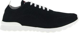 Kiton Black Lace Up Sneakers