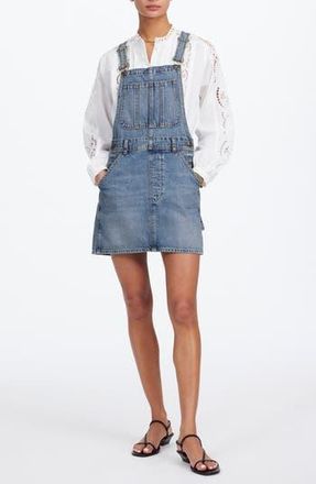 Madewell Boxy Denim Mini Skirtall in Billings Wash at Nordstrom Rack, Size X-Large