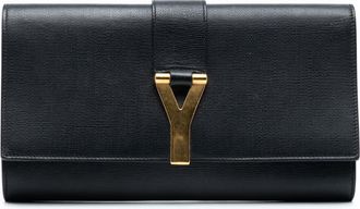 Saint Laurent Pre-owned Saint Laurent Leather Chyc Ligne Clutch 265701A.167891