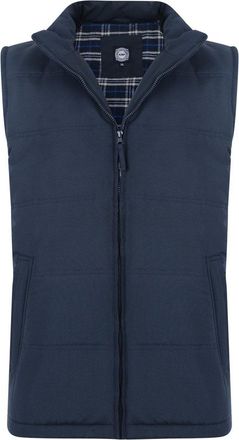 KAM Big & Tall Navy Quilted Gilet - Mens
