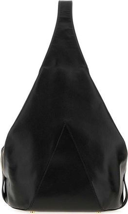 Stella McCartney Black Appaloosa Medium Bucket Bag