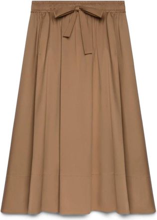 Fiorella Rubino Midi Skirts - Dames - Midirokken - Bruin - S - Katoen - Rokken