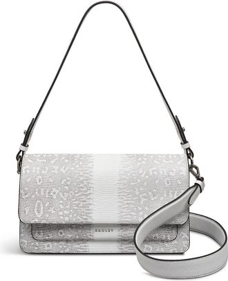 Radley London Leather Lane - Faux Lizard Medium Flapover Shoulder Bag