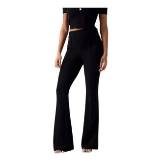 Guess Dames, Broeken, Zwart, Maat: XL Poliester