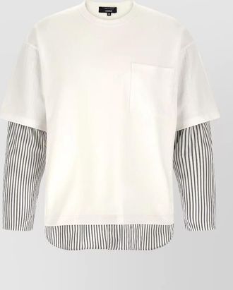 Comme Des Gar&ccedil;ons layered t shirt round hem pocket