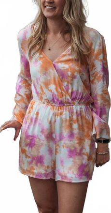 Promesa Tie Dye Romper In Multi