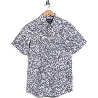 Rodd & Gunn Tory Channel Short Sleeve Cotton Button-Up Shirt in Twilight at Nordstrom Rack, Size Xx-Large