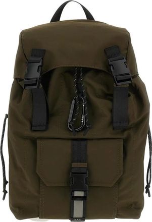 A.P.C. A.p.c., Heren, Tassen, Groen, Maat: ONE Size Nylon
