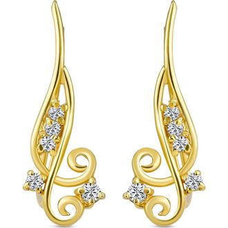 Bling Jewelry CZ Crawler Earrings in Gold at Nordstrom Rack