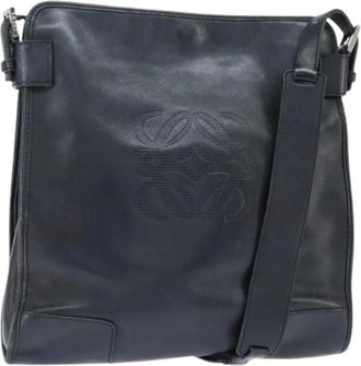 Loewe Pre-owned Leren Schoudertas - Dames - Vintage Schoudertas - Zwart - ONE Size - Leer - Vintage
