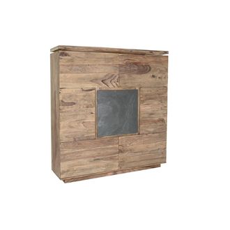 DKD Home Decor Armario - Dkd Home Decor - Madera Marr&oacute;n - 2 Puertas - 145x40x155 Cm - Montaje F&aacute;cil