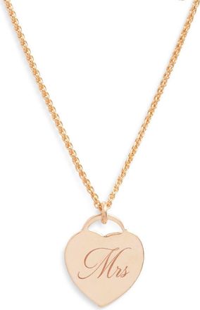 Set & Stones Alice Mrs Pendant Necklace in Gold at Nordstrom