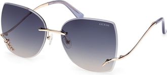 Guess GU00269 28B Womens Sunglasses Gold Size 60