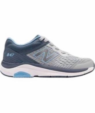 New Balance Womens Walking 847 V4 Sneakers In Aluminum With Indigo
