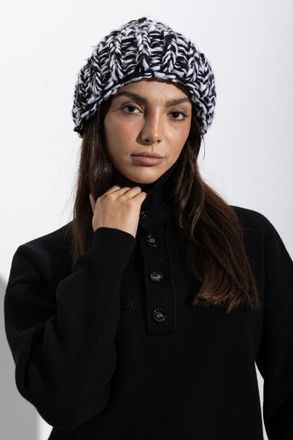 Ami Wool Beanie Hat, Unisex, Black