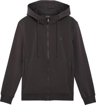 Lyle & Scott Hoodies & sweatvesten, Heren, Grijs, 2Xl, Katoen, Softshell Hybrid Hoodie met Rits