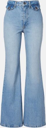 Rotate High-rise flared jeans