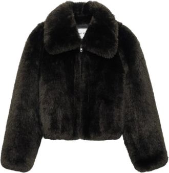 Stand Studio Stand Studio, Jassen, Dames, Bruin, L, Polyester, Aya Jacket