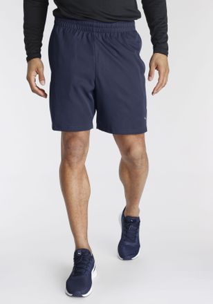 Puma Trainingsshorts PUMA PERFORMANCE WOVEN 7 SHORT M, Damen, Gr. XXL, N-Gr, blau (peacoat), Twill, Obermaterial: 100% Polyester, unifarben, slim fit knief