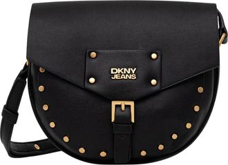 DKNY Dkny - Payton Flap Crossbody Bag - Dames - Tassen - Zwart - Maat: ONE Size Leer