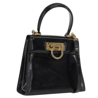 Ferragamo Pre-owned Handbags, female, Black, Size: ONE SIZE Pre-owned Handbag