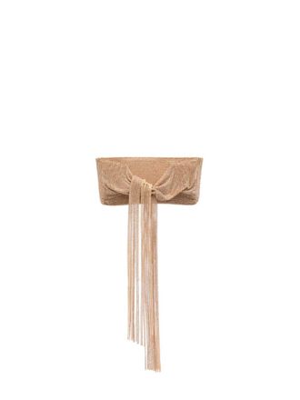 Cult Gaia Clutch Banu con strass - Oro