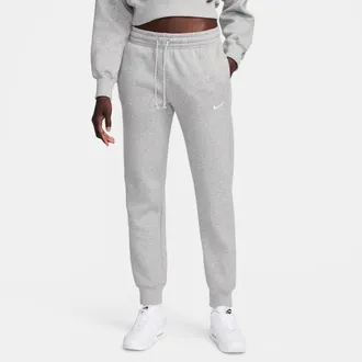 Nike Womens Nike Sportswear Phoenix Fleece Mid-Rise Sweatpants in Grey | FZ7626-063