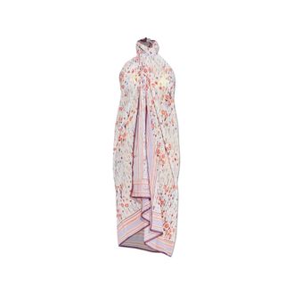 Lanvin Badmode, Dames, Veelkleurig, ONE Size, Katoen, Sjaal met bloemenmotief