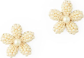 Deepa Gurnani Venetia Drop Earrings in Ivory at Nordstrom