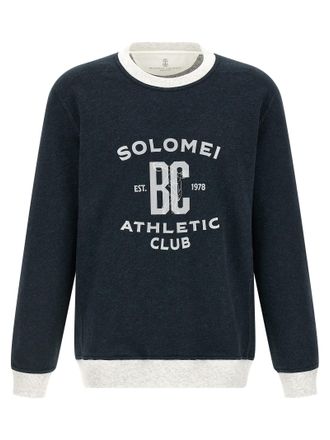 Brunello Cucinelli Mens Cotton And Linen Sweatshirt