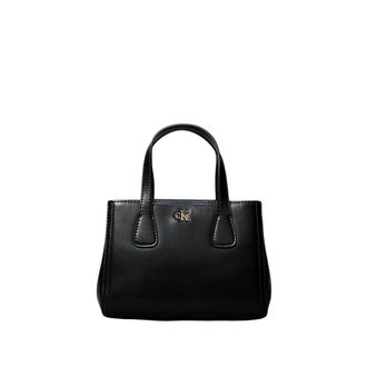Calvin Klein Handbags, female, Black, Size: ONE SIZE Refined Crossbody Bag