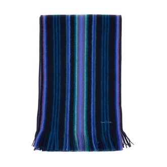Paul Smith Winter Scarves, male, Blue, Size: ONE SIZE Signature Stripe Scarf