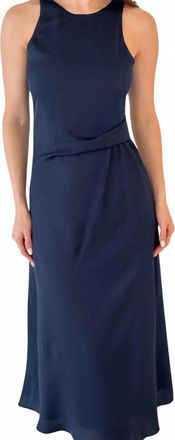 Greylin Tessie Slip Midi Dress In Navy