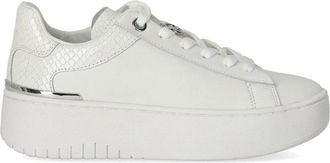 Michael Kors Dottie Lace Up - Dames - Sneakers - Wit - 38 1/2 EU - Leer - Schoenen